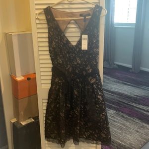 BCBG MaxAzria Black Evening Dress with Sequins